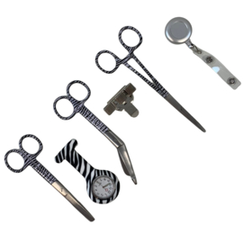 Silver & Zebra Zorgset scharen + tools