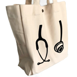 Trendy Canvas Bag - Stethoscoop NATUREL