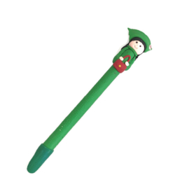 Grappige zorg pen zuster-verpleegkundige groen