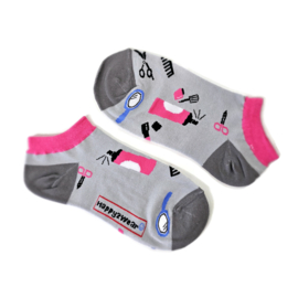 Happy2Wear ENKEL sokken kapper - Cut & Dry pink