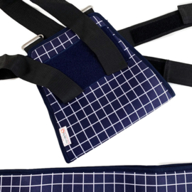 Schouder immobilisatie volwassene - nachtspalk - Geruit Blauw wit