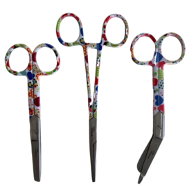 Patchwork Hartjes set scharen zorg (kocher-zorgschaar-verbandschaar)