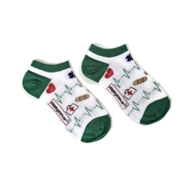 Happy2Wear zorg ENKEL sokken Heartpulse Green