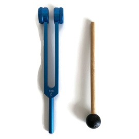 Medische stemvork | 128hZ - met dempers Blauw
