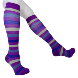 Compressie kousen - Op je strepen Paars