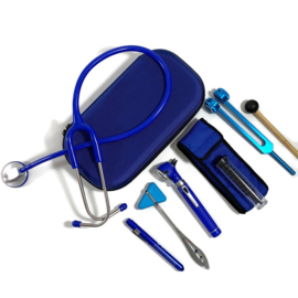 Stethoscoop + instrumenten  medici - blauw