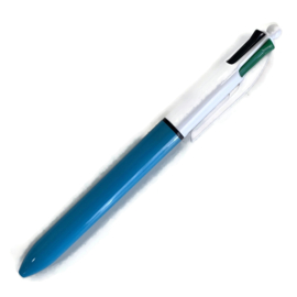 4 Kleuren pen KICK | Aqua - wit