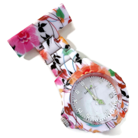 Verpleegkundige horloge schakel & print Springflower