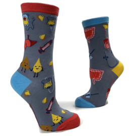 Happy2Wear MDL sokken mismatched - Maag Darm Lever afdeling