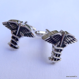Manchetknopen Arts Zilver & Zwart