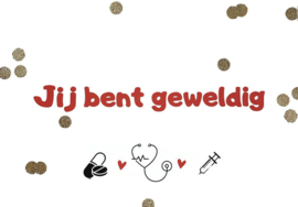 Postkaart : Jij bent geweldig!