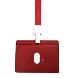 Badge + Lanyard Rood