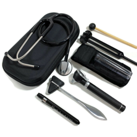 Stethoscoop + instrumenten  medici - zwart