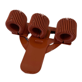 Pennenhouder clip (3 pennen) terracotta