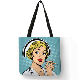 Verpleegkundige canvas tas Pop-Art NOTE