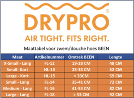 DRYPRO | Kies de juiste maat