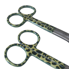 Verbandschaar + Verpleegkundige schaar Leopard Geel-Zwart (2.0 set)