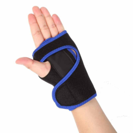 CTS polsbrace met (nacht) spalk Zwart/Blauw