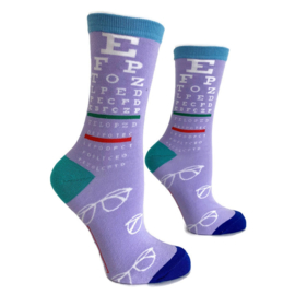 Happy2Wear Oogheelkunde -Opticien sokken - Snellenkaart