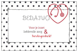 Cadeaukaartje: Bedankt