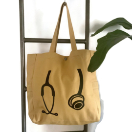 Trendy Canvas Bag - Stethoscoop OKER - MOSTERD