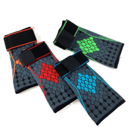 Elastische elleboog band - brace grijs/oranje