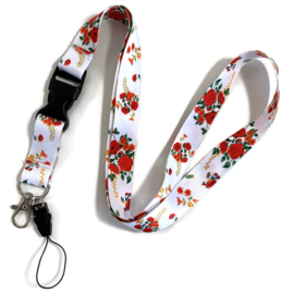 Lanyard - keycord - Zomerbloemen