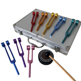 SET 8 Medische stemvorken - demper | COLOR