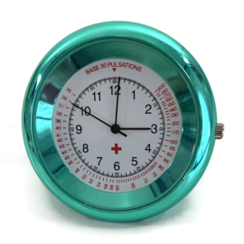Stethoscoop horloge - uurwerk Time To Shine - Aqua