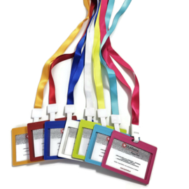 Badge + Lanyard Oranje/oker