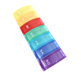 Pillenbox 7 dagen recht colori Rainbow