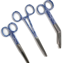 Set Hollands Blauw (Kocher - verpleegkundigeschaar & verbandschaar)