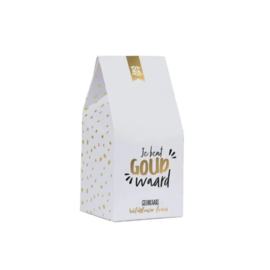 Je bent goud waard  - Geurkaarsje - 100%LEUK