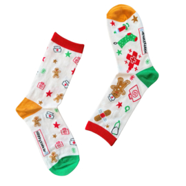 Happy2Wear missmatched Kerstsokken - Zorgprofessional