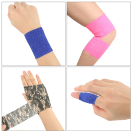 Bandage-pleister- Zelfhechtend (XL -10 cm) Div. kleuren
