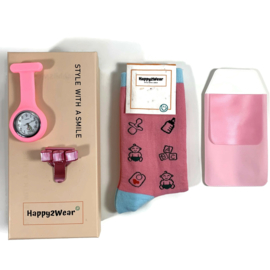 Style with a Smile  -Geschenk  kraamzorg - verloskunde - Neonatologie ROZE
