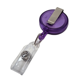 Zipper - Jojo basic TRANSPARANT- Paars