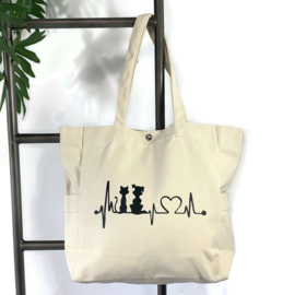 Canvas Tas - paraveterinair of diergeneeskunde - NATUREL