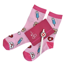 Socks & Notes - Roze