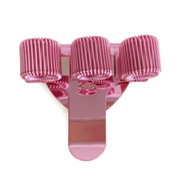 Pennenhouder clip (3 pennen) shiny babyroze