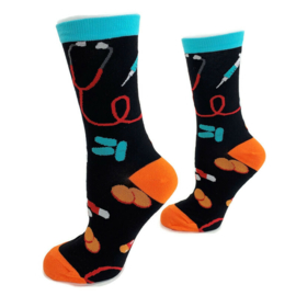 Happy2Wear Zorgsokken Orange Medicine