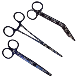 Scharenset zorg Platina bloem Blauw (3-set)