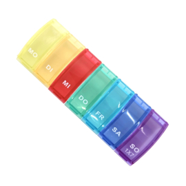 Pillenbox 7 dagen recht colori Rainbow