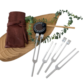 Therapeutische stemvorken | Etui met 4 varianten