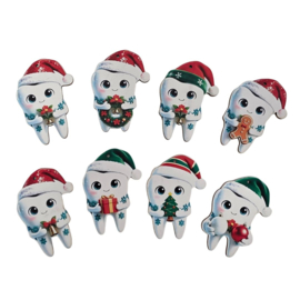 Kerstboom hangers tandzorg (8stuks) Kerstdecoratie