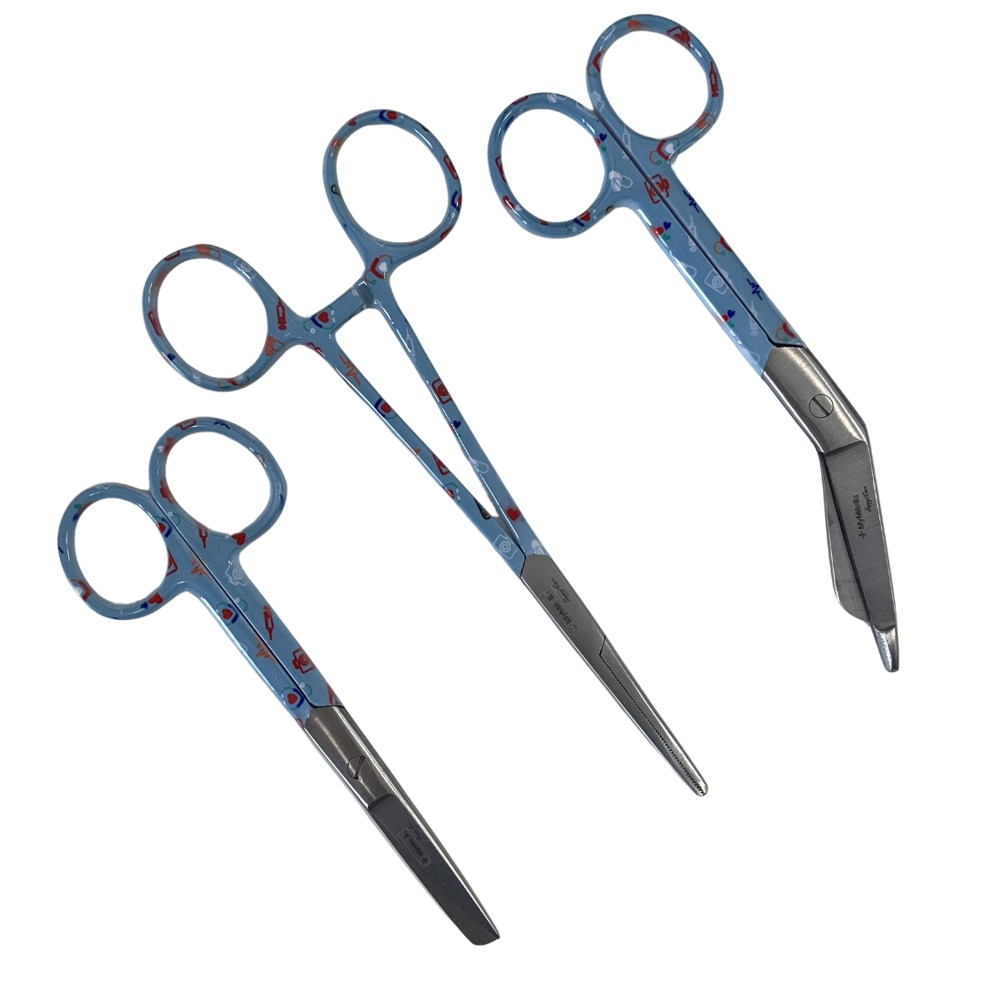 Blue Care - scharen set  zorg (kocher-zorgschaar-verbandschaar)