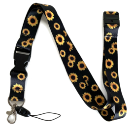 Lanyard - keycord - Zonnebloemen