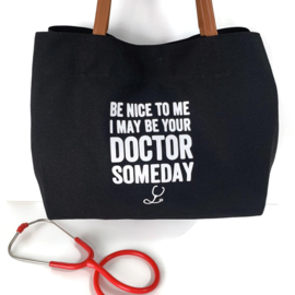 Canvas - Shopper | Nice Doctor Zwart