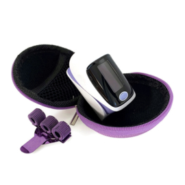 Set - saturatiemeter - tasje & pennenclip Lavendel