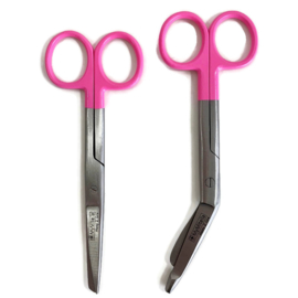 Verbandschaar + Verpleegkundige schaar Roze (2.0 set)